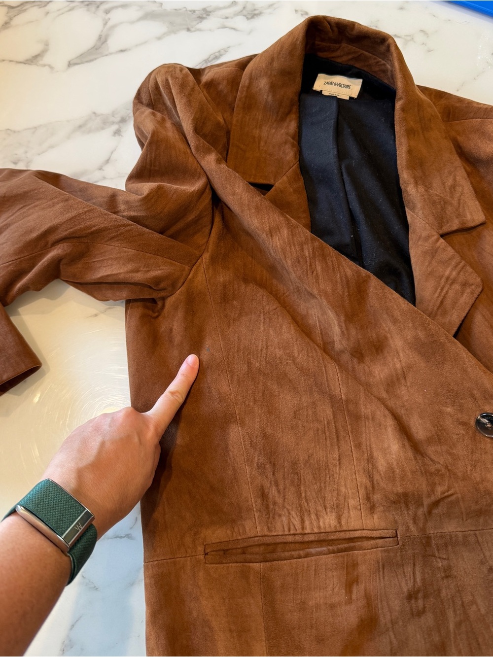 Zadig & Voltaire Suede Jacket | Size Small - Picture 16 of 16